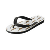 Tongs Enfants dessin animé saxophone (Incliné)