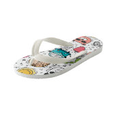 Tongs Enfants Doodle de dessin (Incliné)