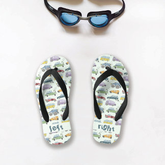 Tongs Enfants Doodle des voitures