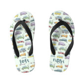 Tongs Enfants Doodle des voitures (Semelle)