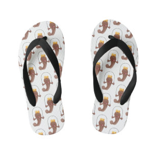 Tongs Enfants Drôle sauter boudskipper poisson dessin animé