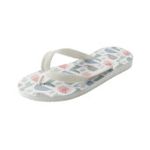 Tongs Enfants Drôle Visage mignon Doodle Motif animal (Incliné)