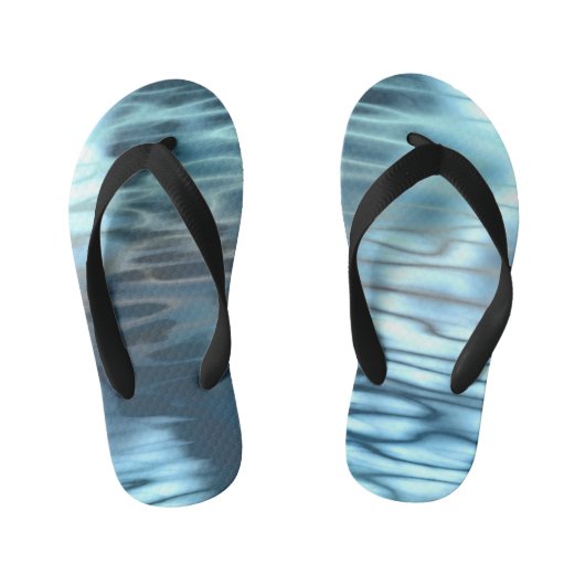 Tongs Enfants Eau bleue Abstraite (Semelle)