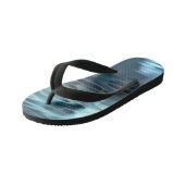 Tongs Enfants Eau bleue Abstraite (Incliné)