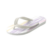 Tongs Enfants Ebb et flux - rose pastel, jaune et violet (Incliné)