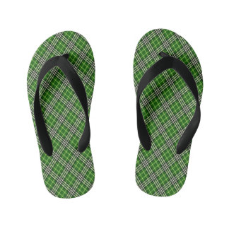 Tongs Enfants écossais plaid kids tlip flops
