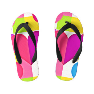 Tongs Enfants Élégance de l'amour chic : Félicité romantique
