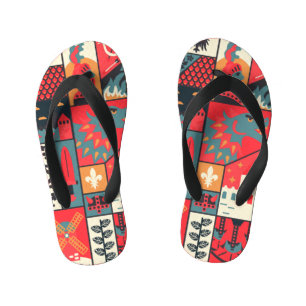 Tongs Enfants Élégance médiévale : Conception Motif transparente