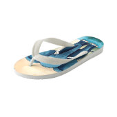 Tongs Enfants Eléphant Bébé Bleu Whimsical, (Incliné)