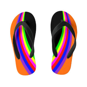 Tongs Enfants Enfants Moderne Géométrique Arc-en-ciel Couleur Ra