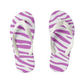 Tongs Enfants Enfants Violet Zèbre Frappe Flip Flops (Semelle)