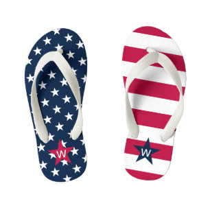 Tongs Enfants Étoiles monogrammes Frappes Flip Flops