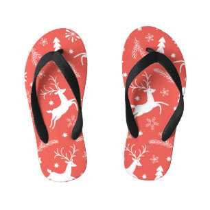 Tongs Enfants Festif Noël Motif sans couture