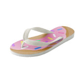 Tongs Enfants Feuilles à feutre de Donut (Incliné)