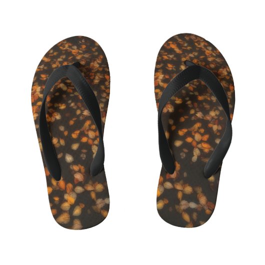 Tongs Enfants feuilles d'automne (Semelle)