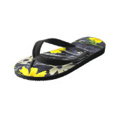 Tongs Enfants Feuilles d'automne, baies : motif d'aquarelle. (Incliné)