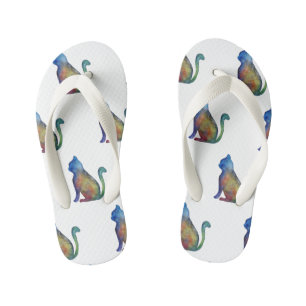 Tongs Enfants Feuilles de chats
