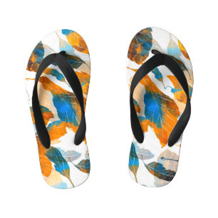 Tongs Enfants Feuilles Silhouette : aquarelle, PA sans fil numér