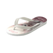 Tongs Enfants Fille Rose Cute Kitten avec ailes Angel (Incliné)