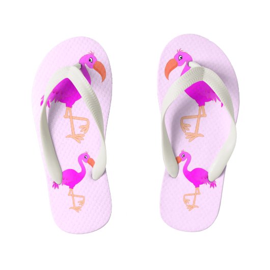 Tongs Enfants Flamant Rose Mignon - Heureux (Semelle)