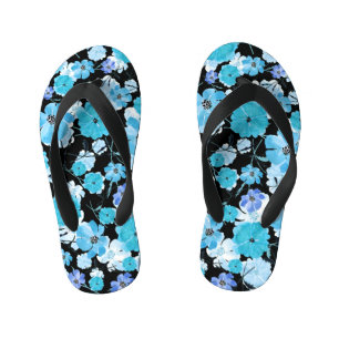 Tongs Enfants Fleurs aquarelles : Une Tapisserie délicate