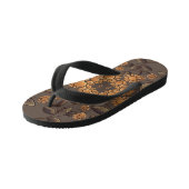 Tongs Enfants Fleurs d'or (Incliné)