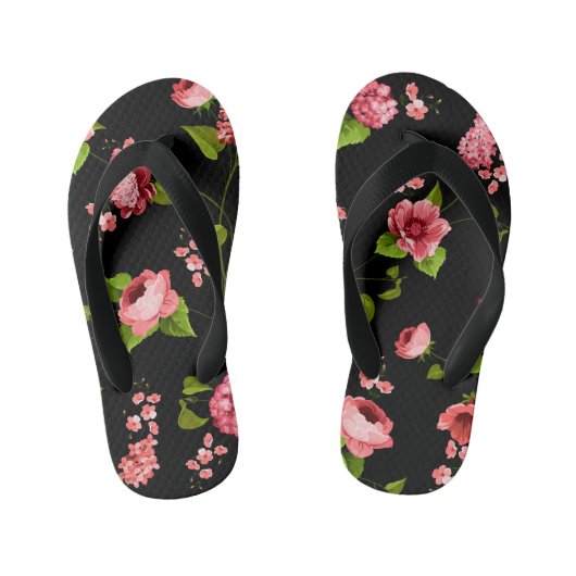 Tongs Enfants Fleurs Motif 18 (Semelle)