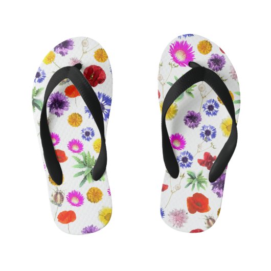 Tongs Enfants Fleurs multicolores (Semelle)