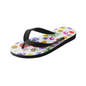 Tongs Enfants Fleurs multicolores (Incliné)