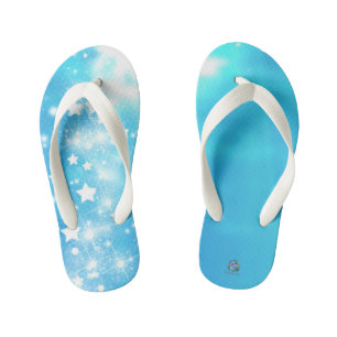 Tongs Enfants Flip Flops Baleine Magique Bleu clair
