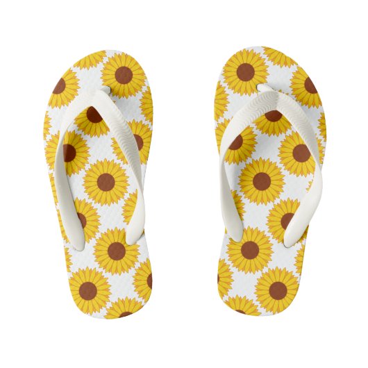 Tongs Enfants Flip Flops, Enfants/Tournesols (Semelle)
