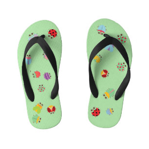 Tongs Enfants Flops à lèvres pour enfants - Bugs vert clair