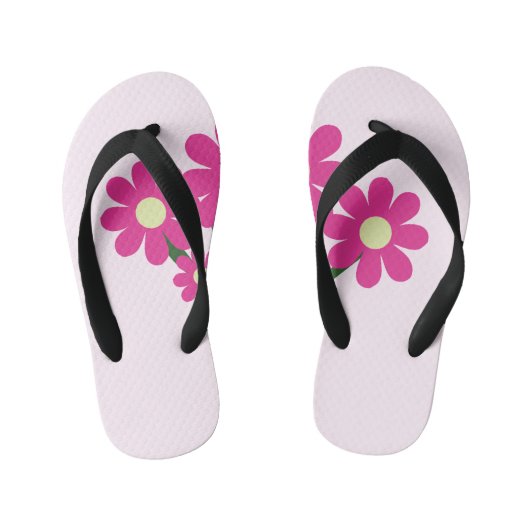 Tongs Enfants Floral rose (Semelle)