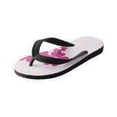 Tongs Enfants Floral rose (Incliné)
