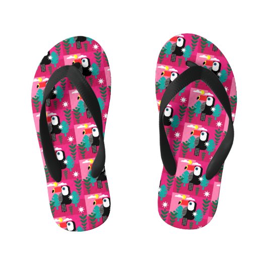 Tongs Enfants Forêt tropicale tropicale Toucan (Semelle)