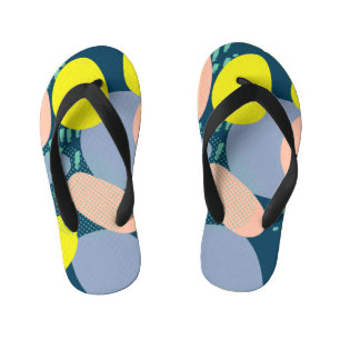 Tongs Enfants Formes géométriques : style coloré Memphis