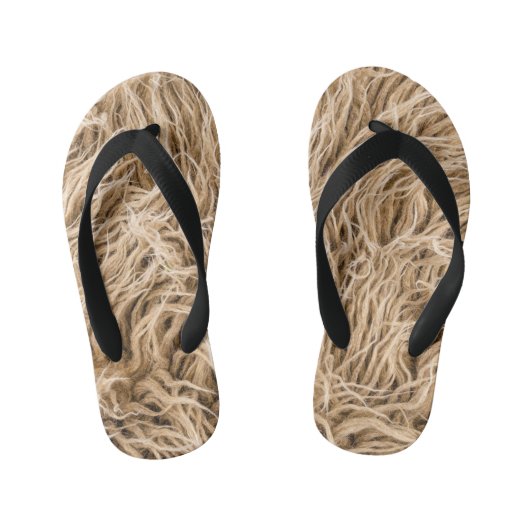 Tongs Enfants Fourrure d'animal (Semelle)