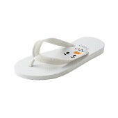 Tongs Enfants Frosty, le Snowman, face confuse (Incliné)