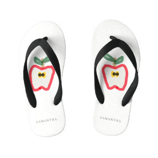 Tongs Enfants Fruit pomme tiré à la main moderne pour enfants Ro