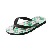 Tongs Enfants Gator Love Green Tiled Beach Flip Flops (Incliné)