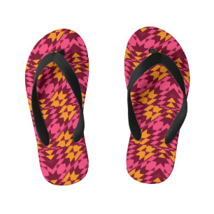 Tongs Enfants Géométrie intemporelle : Motif sans couture