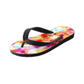 Tongs Enfants Grunge couleur point texture arrière - plan (Incliné)