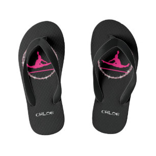 Tongs Enfants Gymnastique mignonne Flip Flops avec son nom