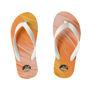 Tongs Enfants HAMbyWG Girls Flip-Flops - Orangy Swirl