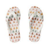 Tongs Enfants Happy Coloured Triangle Shapes Pattern Slippers (Semelle)