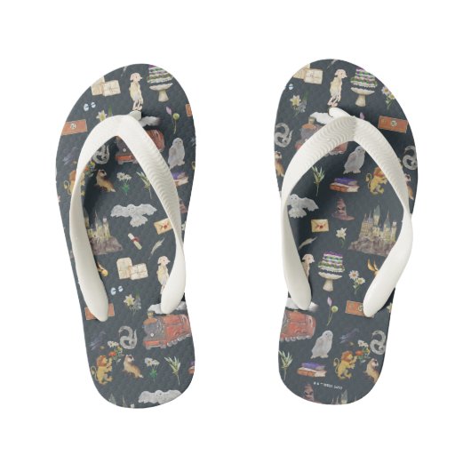 Tongs Enfants HARRY POTTER™ | Motif d'icônes (Semelle)