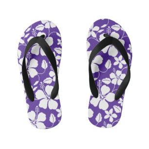 TONGS ENFANTS HAWAIIAN HULA (HIBISCUS) PURPLE