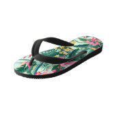 Tongs Enfants Hibiscus tropicaux : Motif Floral sans joint (Incliné)