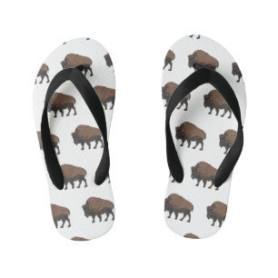 Tongs Enfants Illustration de bison