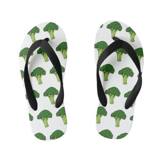 Tongs Enfants Illustration de Broccoli (Semelle)